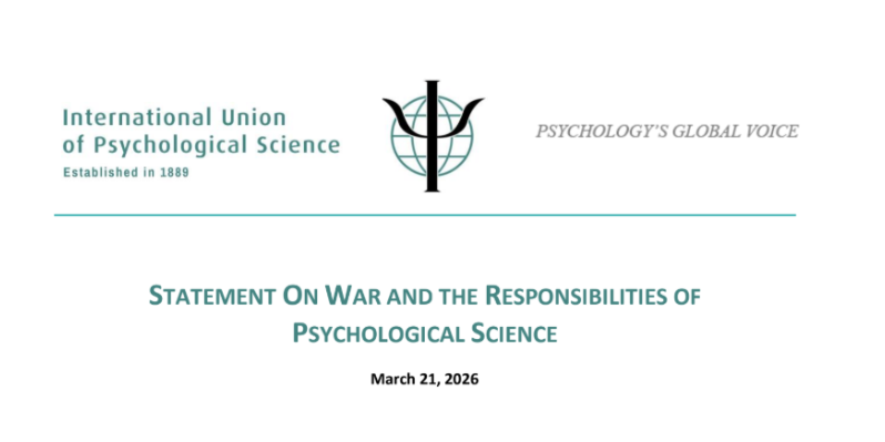 Declaración de la IUPsyS sobre la guerra y las responsabilidades de la ciencia psicológica